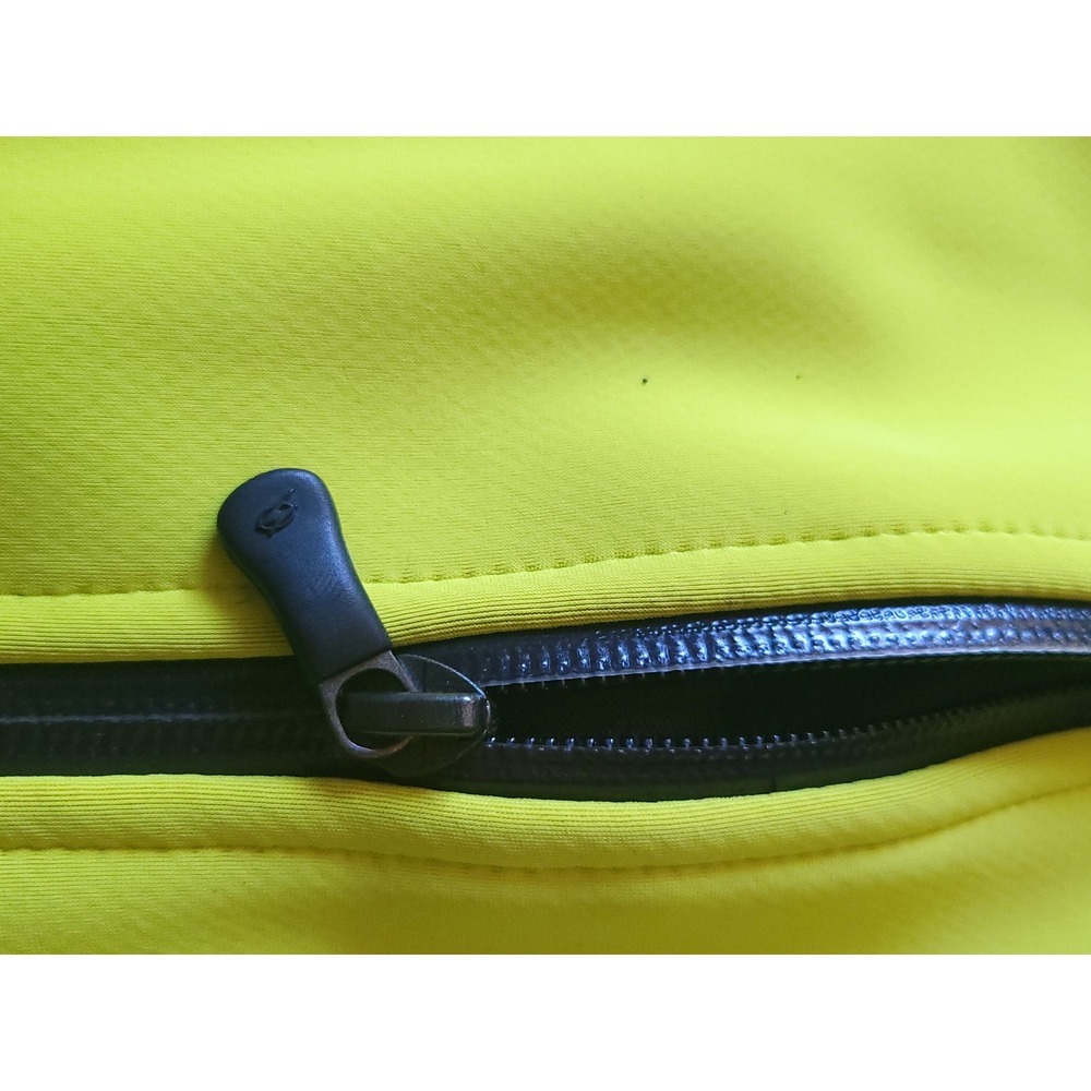 Sugoi Mens Cycling Jacket Neon Yellow Black Reflective Full Zip Bike Coat Medium - Picture 6 of 14